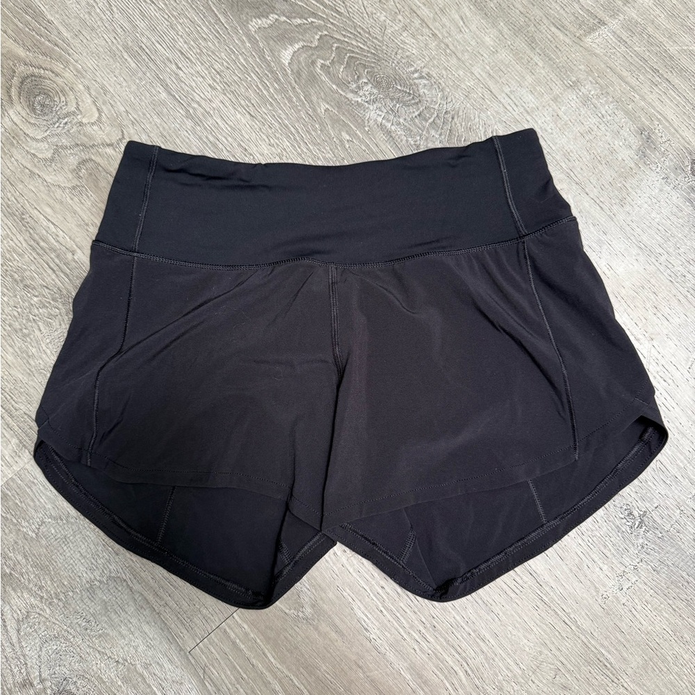 Lululemon Speed Up Low-Rise Lined Short 4” - Black